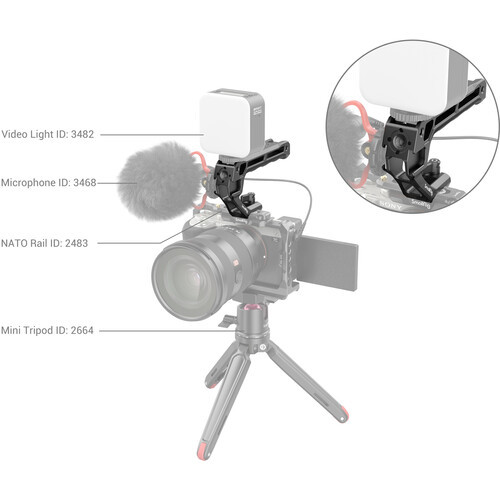 ידית עליונה עם חיבור SmallRig ARRI (לייט) 3766