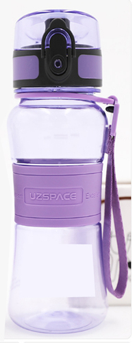 בקבוק שתיה uzspace סגול שקוף 500 מ''ל