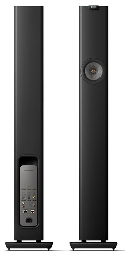 רמקולים רצפתיים אלחוטיים מוגברים Kef LS60 Wireless - צבע שחור קארבון