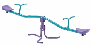 נדנדת חצר ממתכת ל 2 ילדים עם סיבוב 360 מעלות 