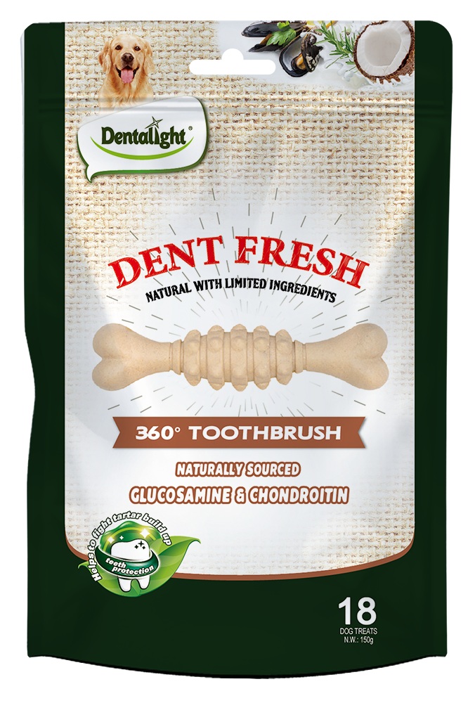 dent fresh - חטיף דנטלי מועשר בגלוקוזמין למפרקים 150 גרם