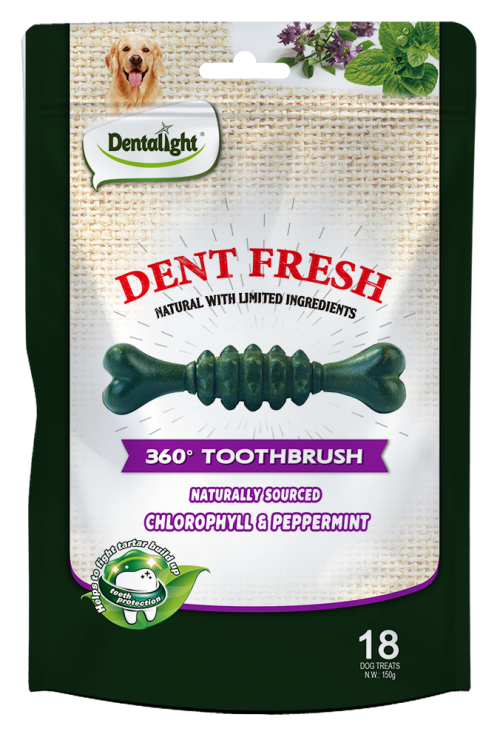dent fresh - חטיף דנטלי מועשר בכלורופיל 150 גרם 