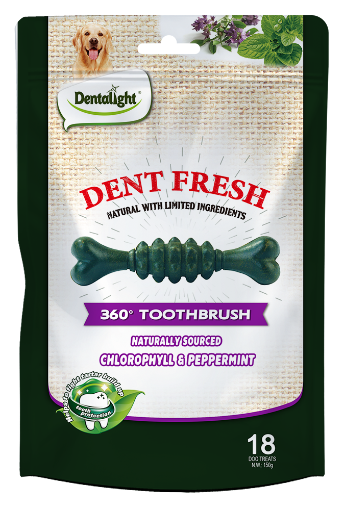 dent fresh - חטיף דנטלי מועשר בכלורופיל 150 גרם 