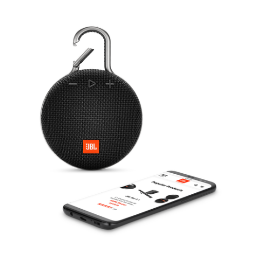 ‏רמקול נייד JBL Clip 3 שחור