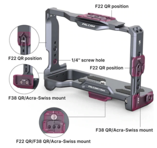 כלוב למצלמת סוני Ulanzi F22 quick release camera cage for sony A7C
