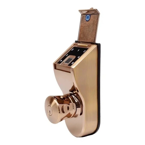 מנעול לדלת עם טביעת אצבע וקודן ונוס ברונזה elock