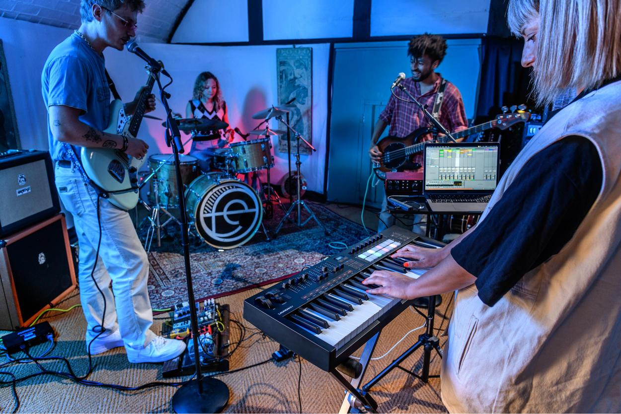 Novation Launchkey mk4 Hero Image band playing