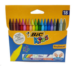 צבעי פסטל ביק 18 יח
