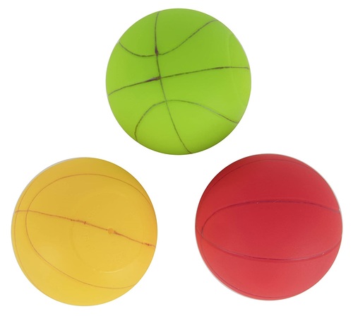 משחק אמבטיה - כדורסל עם 3 כדורים משפריצים וכריות וואקום