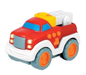 מגוון רכבי עבודה 'לחץ וסע' עם 3 אפקטים, 15 מנגינות ואורות