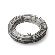 כבל פלדה 25 מטר מצופה PVC 2x3.5