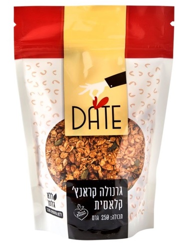 גרנולה קראנץ' קלאסית - ללא גלוטן וסוכר DATE