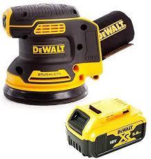 מלטשת אקצנטרית נטענת+ סוללה 5.0AH דגם DCW210N מבית DeWALT 