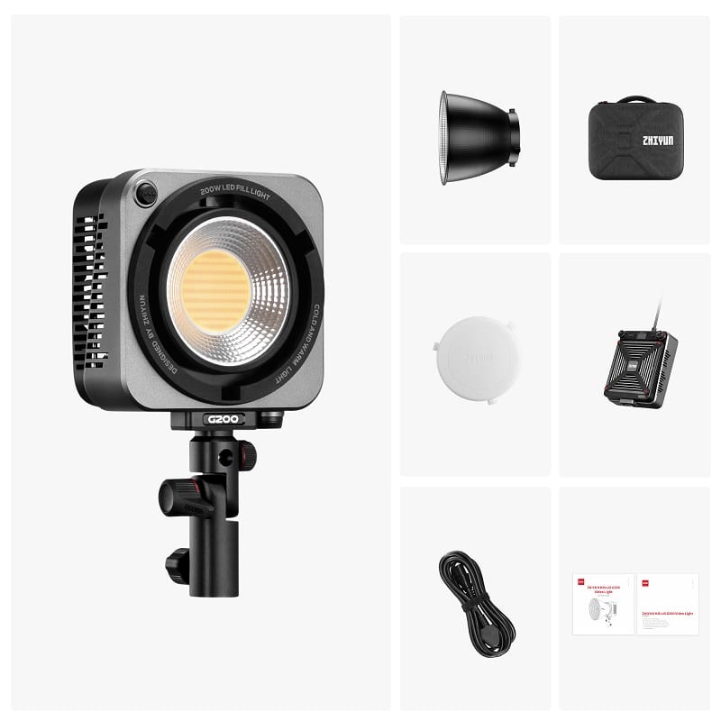 פנס לדים מקצועי Zhiyun Molus G200