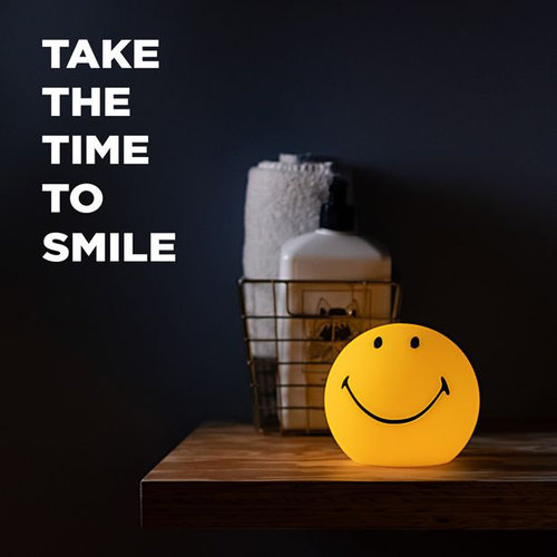 מנורת לילה כף יד מסיליקון רך Smiley סמיילי 11 ס
