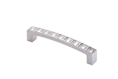 ידית 550 קריסטל שקוף / כרום - 128 מ