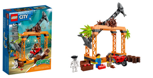 לגו - סיטי - אתגר פעלול תקיפת הכריש 60342 LEGO