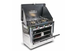 תנור גז משולב לקראוון 2 להבות גדולות - Roastmaster Cooker