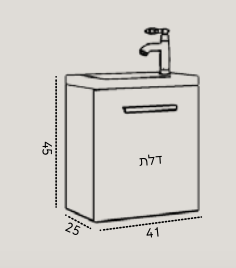 ארון ונציה תלוי 41/25 ס״מ