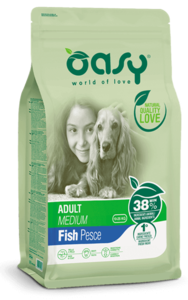 אואסי בוגר גזע בינוני דגים 12 ק"ג | Oasy Adult Medium Fish 12kg
