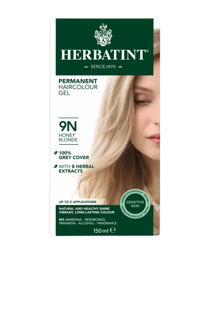 הרביטנט | צבע לשיער | על בסיס צמחי | 9N בלונד דבש | מוסחה משופרת