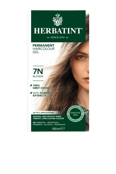 הרבטינט  | צבע לשיער | על בסיס צמחי | 7N בלונד | נוסחה משופרת! | 