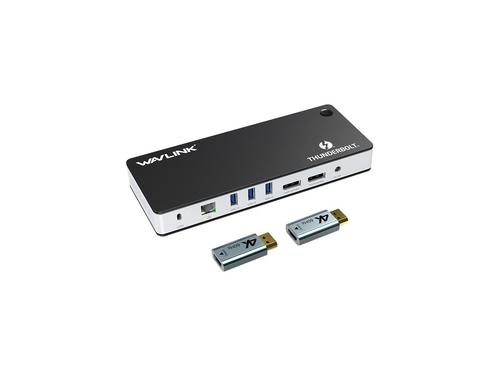 תחנת עגינה Wavlink Thunderbolt 3 USB-C 8K Docking Station Dual 4K ...