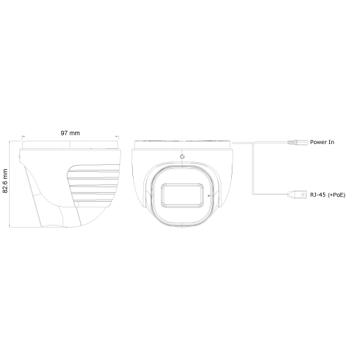 מצלמת כיפה (IP,2M) DI-320IPSN-36