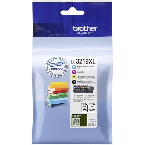 סט 4 ראשי דיו מקוריים Brother LC3219XL