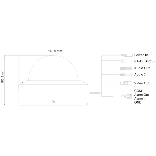 מצלמת כיפה (IP,2M) DAI-320IPE-MVF
