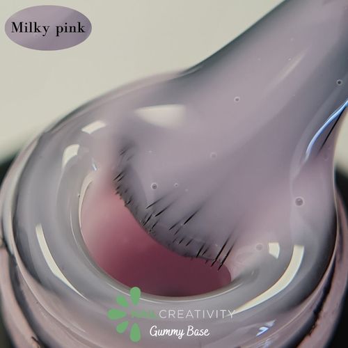 ג'ל בסיס קריאטיביטי מילקי פינק -  Rubber Base Milky Pink