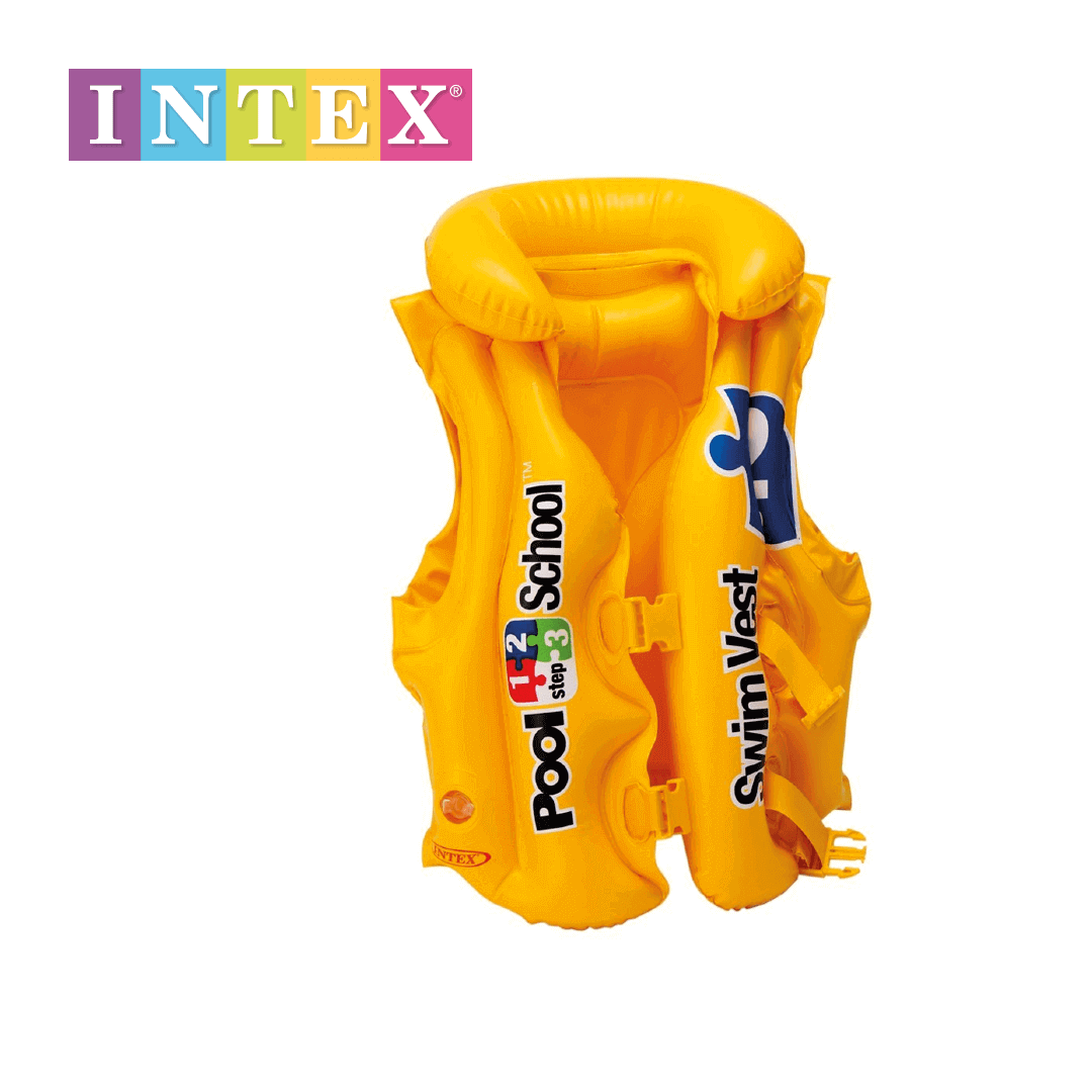 ווסט מתנפח צהוב לבריכה דגם 58660EU מבית INTEX
