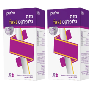 מארז זוגי | מגה גלופלקס fast | מכיל 180 קפליות | 