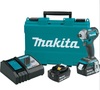 מברגה אימפקט בראשלס + 2 סוללות 4 אמפר MAKITA DTD153RME BL 18V 