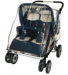 כיסוי גשם ורוח לעגלת / טילון תאומים