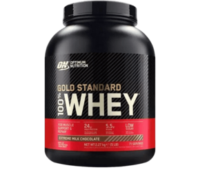 OPTIMUM NUTRITION - GOLD STANDARD 100% WHEY | אבקת חלבון אופטימום נוטרישן בטעם שוקולד 2.27 ק"ג