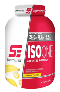 אבקת חלבון ISO ONE Whey | איזו וואן 1.8 ק"ג | סופר אפקט | SUPER EFFECT | בטעם בננה