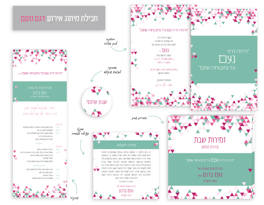 חבילת מיתוג לשבת בת מצווה - "נועם"
