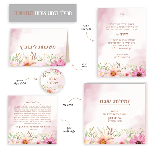 חבילת מיתוג לשבת בת מצווה- 