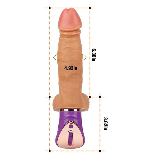 דילדו איכותי עולה יורד ומתחמם
