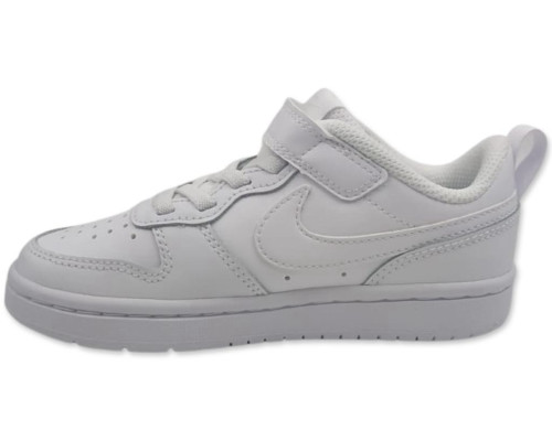 סניקרס עור לילדים עם רצועת סקוץ' Nike Court Borough Low 2 לוגו תכלת 