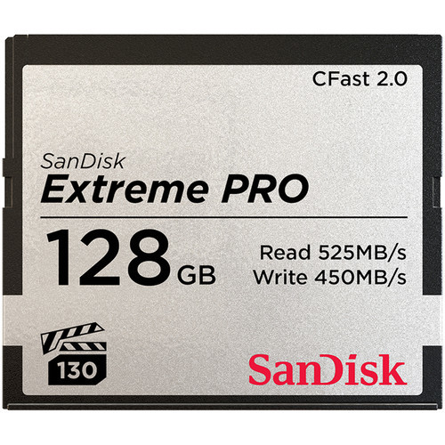 כרטיס זיכרון Sandisk 128gb Extremepro Cfast 2.0