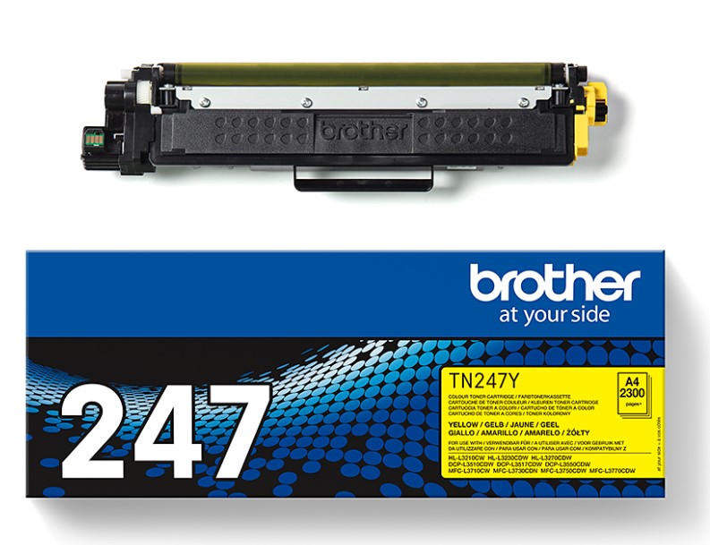 טונר TN-247Y מקורי של Brother - צהוב