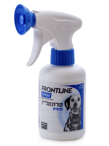 תרסיס פרונטליין (Frontline Spray) נגד פרעושים וקרציות לכלב ולחתול 250 מ״ל