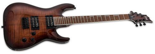 זוית נוספת ESP LTD H-200FM Dark Brown Sunburst