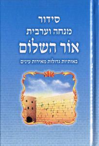 Siddur Ohr HaShalom - Afternoon and Evening Prayers