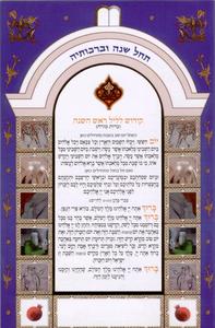 New Bencher for Rosh Hashanah- Black or Blue Covers