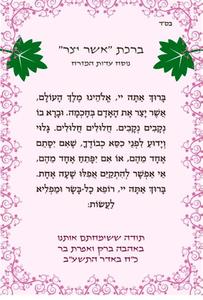 Magnet Asher Yotzer Blessing