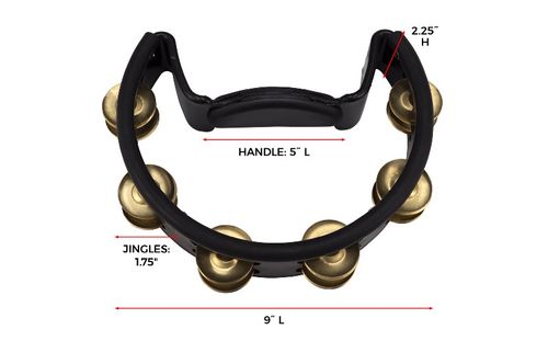 זוית נוספת Pearl PTM10GHXQuickmount Tambourine with Brass Jingles 