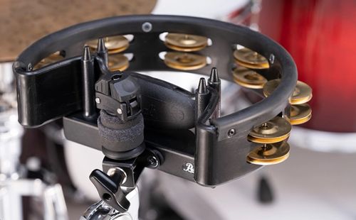 זוית נוספת Pearl PTM10GHXQuickmount Tambourine with Brass Jingles 